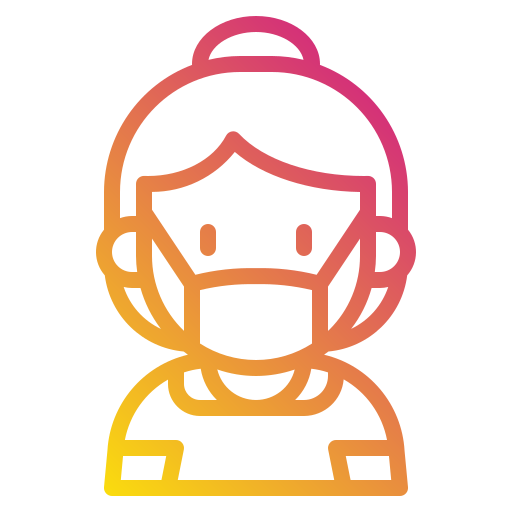 Girl Payungkead Gradient icon