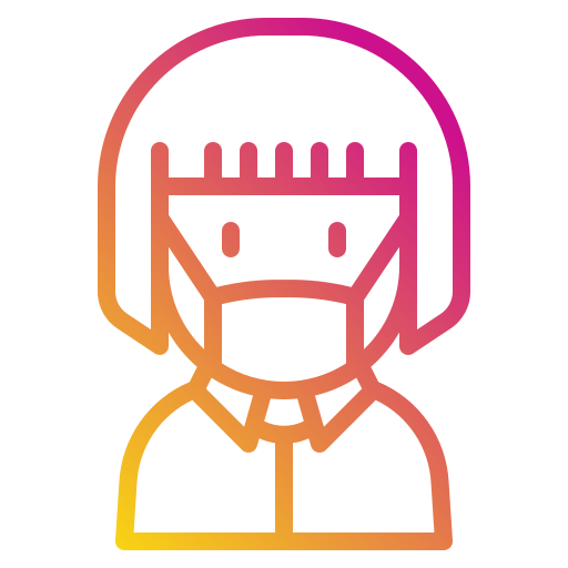 Girl Payungkead Gradient icon