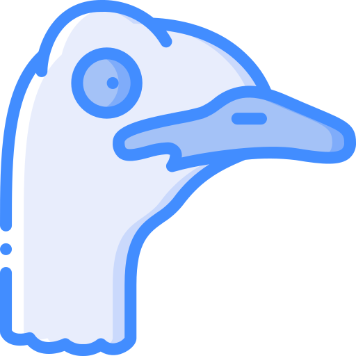 struisvogel Basic Miscellany Blue icoon