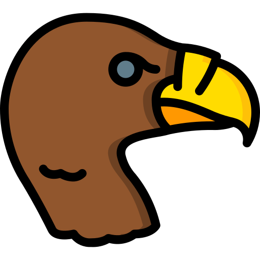 avvoltoio Basic Miscellany Lineal Color icona