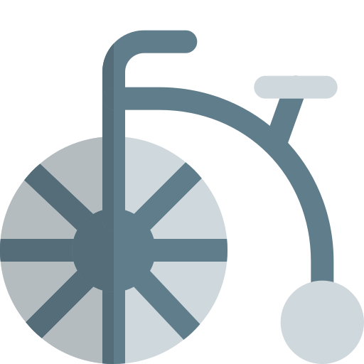 bicicleta Pixel Perfect Flat icono