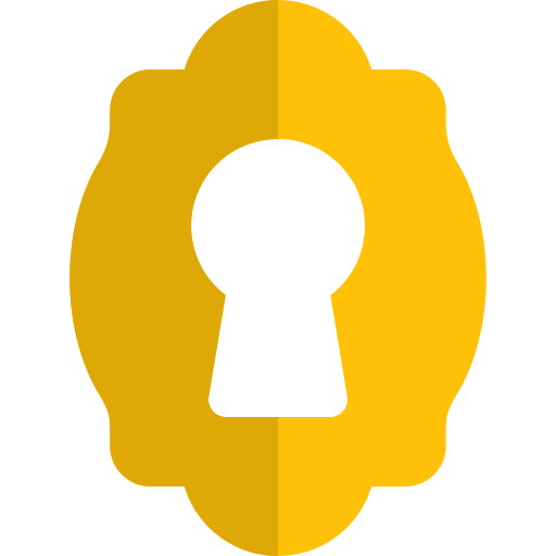 Keyhole Pixel Perfect Flat icon