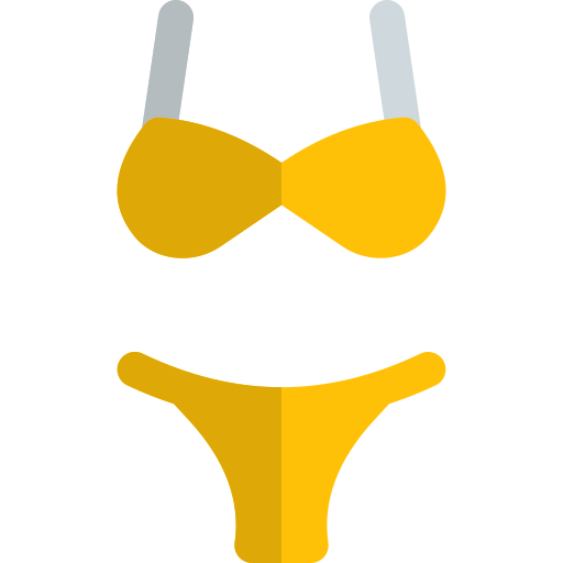 bikini Pixel Perfect Flat icono