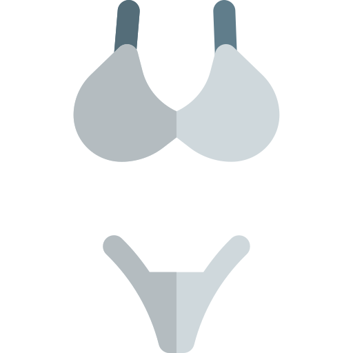 bikini Pixel Perfect Flat icoon