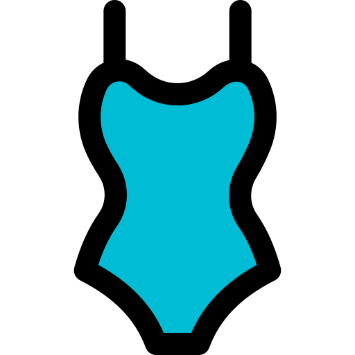 Swimsuit Pixel Perfect Lineal Color icon