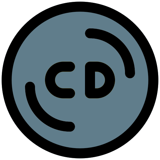 cd Pixel Perfect Lineal Color icon