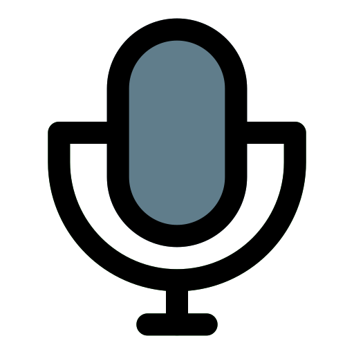 micrófono Pixel Perfect Lineal Color icono