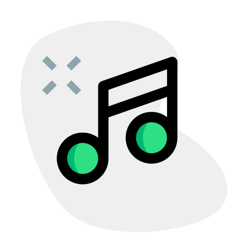 Music note Generic Rounded Shapes icon