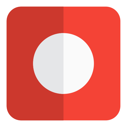 botón de grabación Pixel Perfect Flat icono
