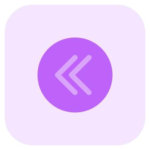 Rewind button Pixel Perfect Tritone icon