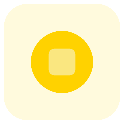 pulsante di arresto Pixel Perfect Tritone icona