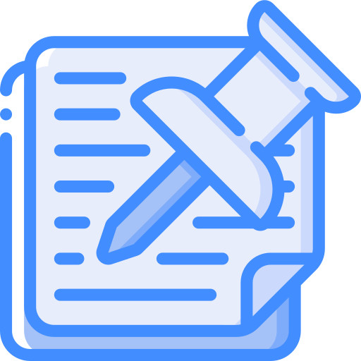 Sticky notes Basic Miscellany Blue icon