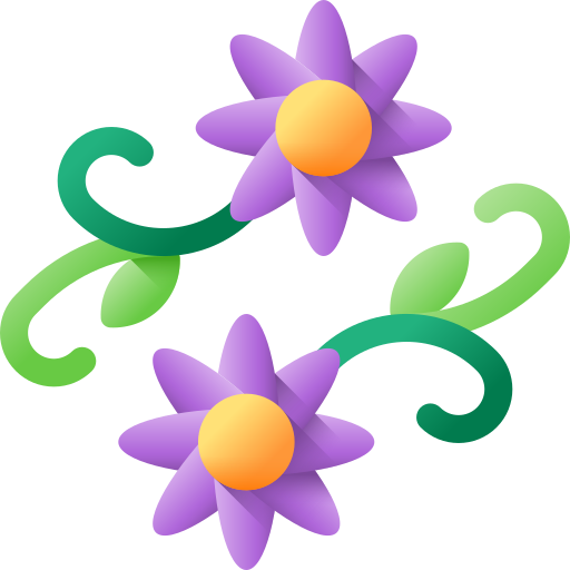 꽃 무늬 3D Color icon