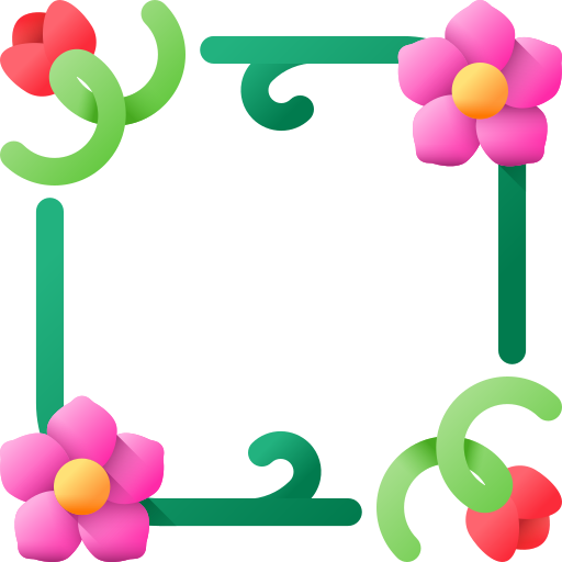 kwiatowy wzór 3D Color ikona