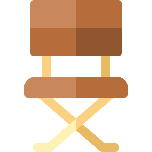 Folding chair Basic Rounded Flat icon