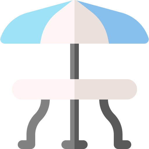 Dinner table Basic Rounded Flat icon