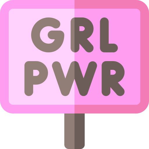 Girl power Basic Rounded Flat icon