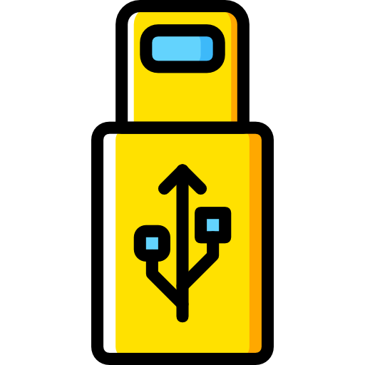 usb Basic Miscellany Yellow Ícone