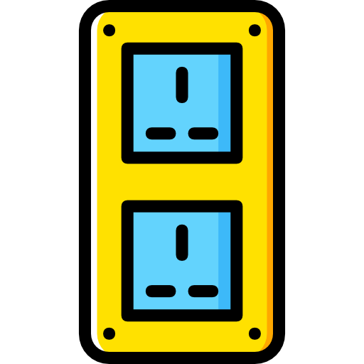 stopcontact Basic Miscellany Yellow icoon