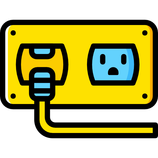 steckdose Basic Miscellany Yellow icon