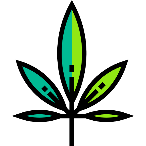 Cannabis Detailed Straight Lineal color icon