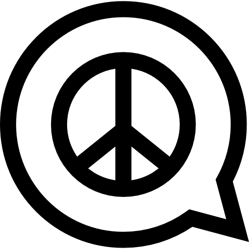 평화주의 Basic Straight Lineal icon