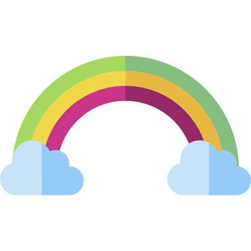 무지개 Basic Straight Flat icon