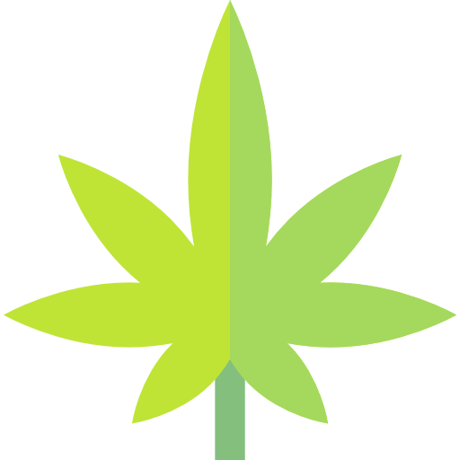 cannabis Basic Straight Flat Ícone