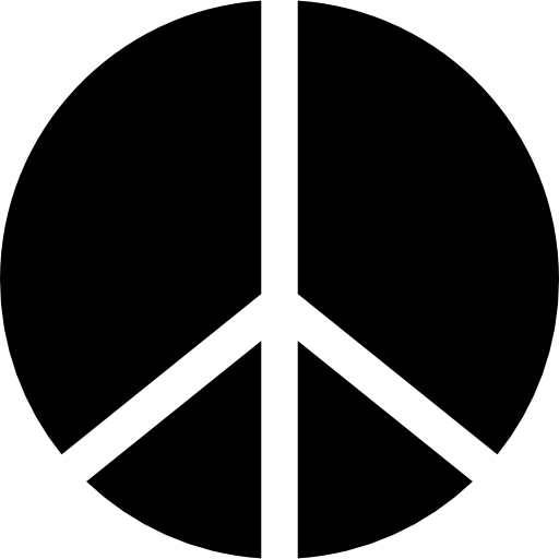평화주의 Basic Straight Filled icon