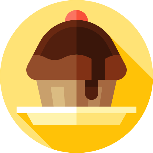 Muffin Flat Circular Flat icon