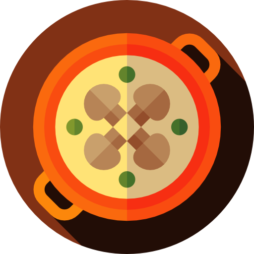 sopa Flat Circular Flat icono
