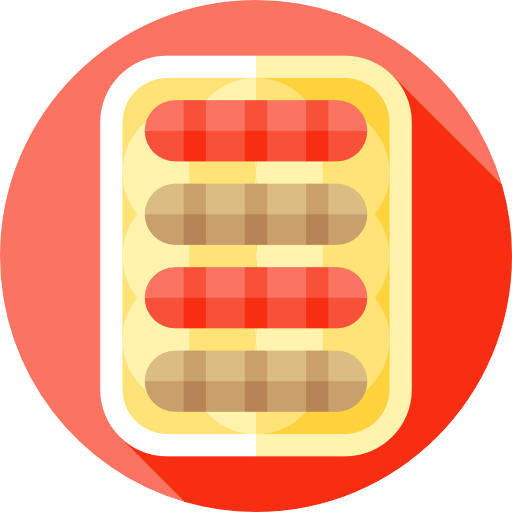 ソーセージ Flat Circular Flat icon