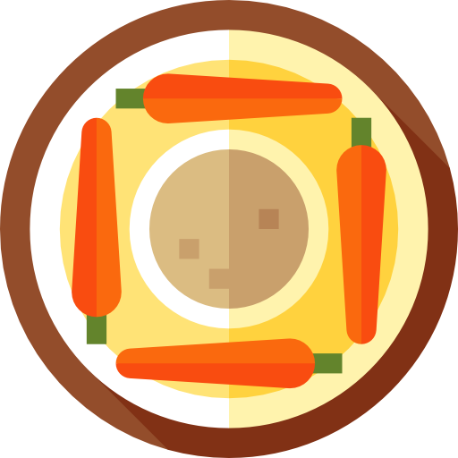 hummus Flat Circular Flat icon