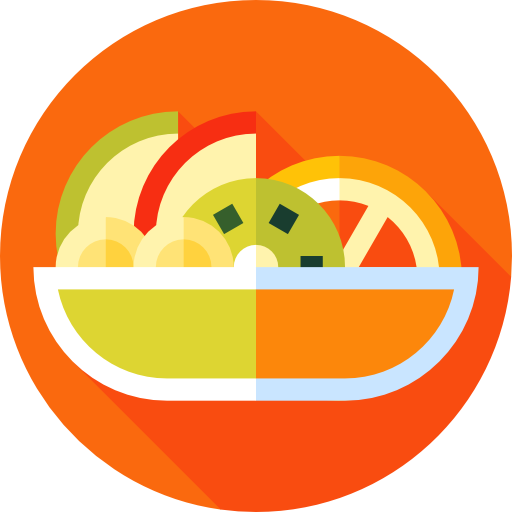 Fruit salad Flat Circular Flat icon