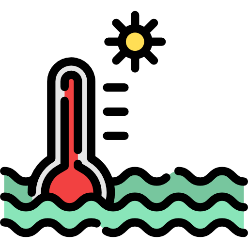 acqua calda Special Lineal color icona