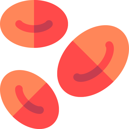 Blood cells Basic Rounded Flat icon