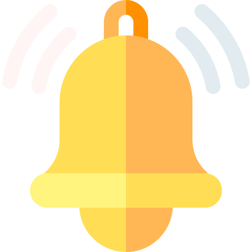 campana de notificación Basic Rounded Flat icono