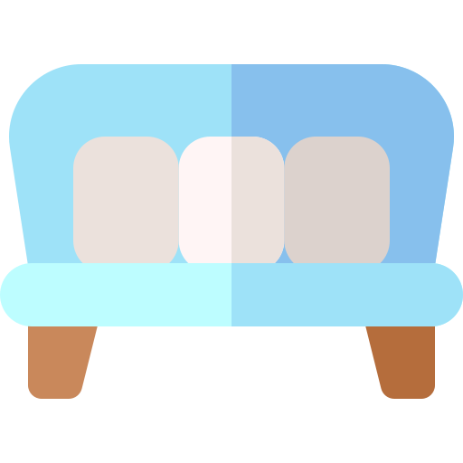 sofa Basic Rounded Flat ikona