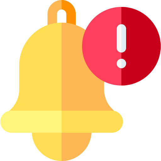 Notification bell Basic Rounded Flat icon