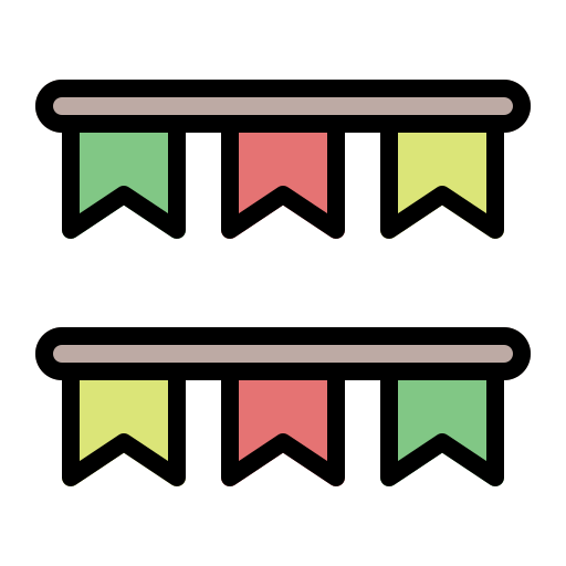 花輪 Generic Outline Color icon