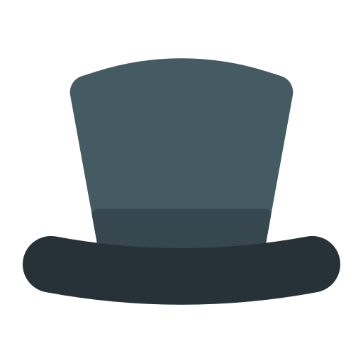 hoge hoed Generic Flat icoon