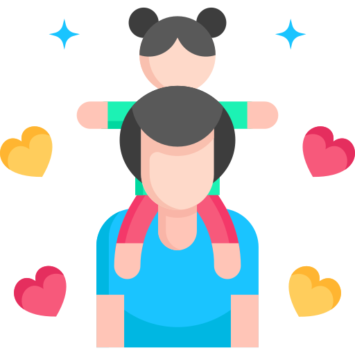 Father and daughter SBTS2018 Flat icon