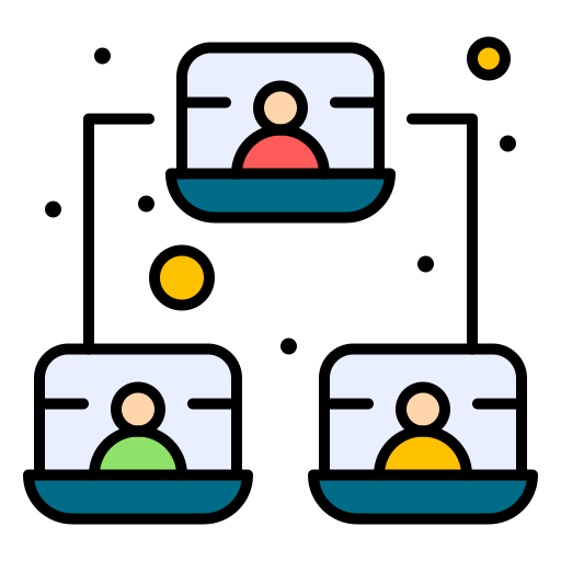 Connection Flatart Icons Lineal Color icon
