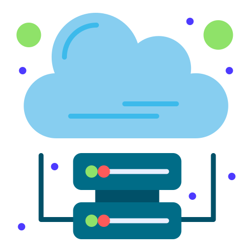 serveur cloud Flatart Icons Flat Icône