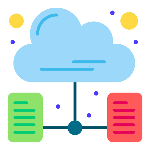 serveur cloud Flatart Icons Flat Icône