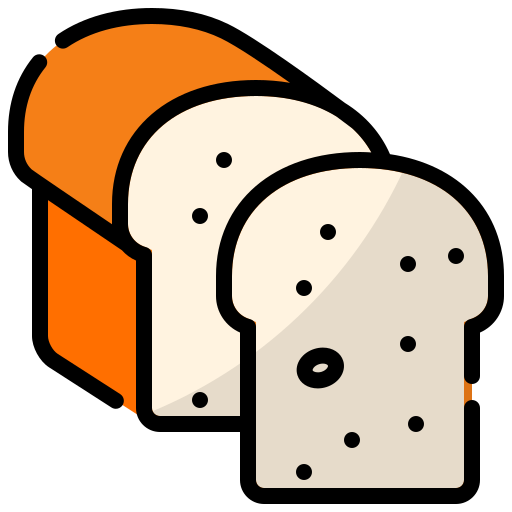 White bread Generic Outline Color icon