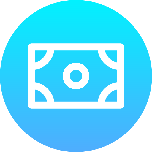 bankbiljet Generic Flat Gradient icoon