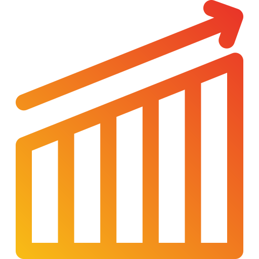 wachstumsdiagramm Generic Gradient icon