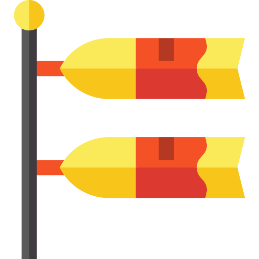 koinobori Basic Straight Flat icono