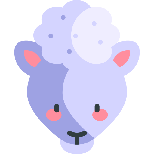 Sheep Kawaii Flat icon